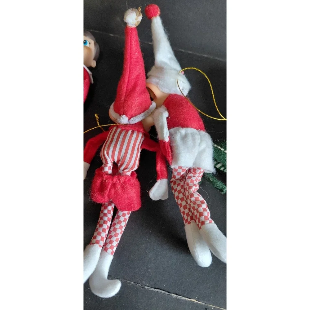 Collectible Holiday Christmas Dolls holiday elf Pixie mix Lot vintage And modern